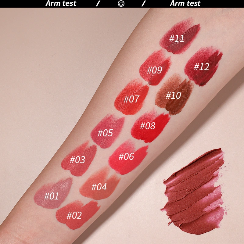 12 colors of the lipstick