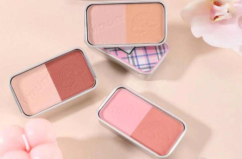 two-tone blush powder